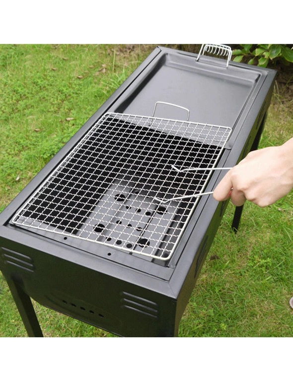 SOGA 66cm Portable Folding Thick Box-Type Charcoal Grill for Outdoor BBQ Camping, hi-res image number null