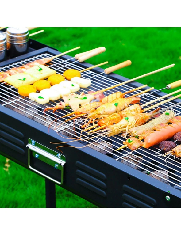 SOGA 2X 66cm Portable Folding Thick Box-Type Charcoal Grill for Outdoor BBQ Camping, hi-res image number null
