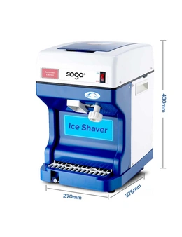 SOGA Commercial Electric SS Ice Crusher