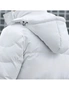 abbee White 2XL Winter Hooded Overcoat Long Jacket Stylish Lightweight Quilted Warm Puffer Coat, hi-res