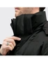 abbee Black XL Winter Hooded Overcoat Long Jacket Stylish Lightweight Quilted Warm Puffer Coat, hi-res