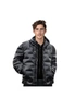 abbee Black 3XL Winter Hooded Glossy Down Jacket Stylish Lightweight Quilted Warm Puffer Coat, hi-res