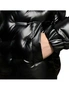 abbee Black 3XL Winter Hooded Glossy Down Jacket Stylish Lightweight Quilted Warm Puffer Coat, hi-res