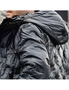 abbee Black Large Winter Hooded Glossy Overcoat Long Jacket Stylish Lightweight Quilted Warm Puffer Coat, hi-res