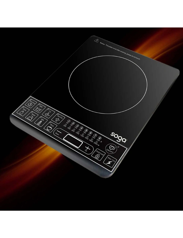 SOGA Cooktop Electric Smart Induction Cook Top Portable Kitchen Cooker Cookware, hi-res image number null