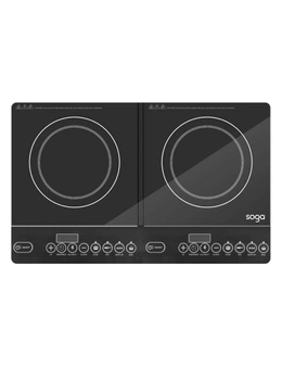 SOGA Portable Induction LED Electric Duo Cooktop