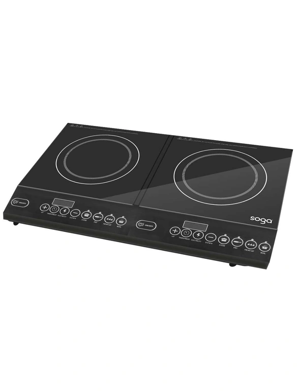 SOGA Portable Induction LED Electric Duo Cooktop, hi-res image number null