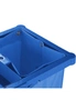SOGA 2X 3 Tier Multifunction Janitor Cleaning Waste Cart Trolley and Waterproof Bag Blue, hi-res