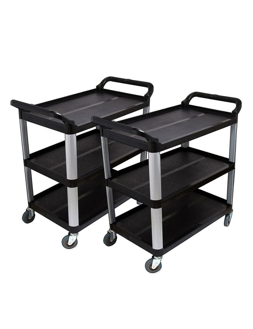 Soga 2x 3 Tier 83.5x43x95cm Food Trolley Food Waste Cart Food Utility 