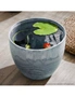 SOGA 32cm Weathered Grey Round Resin Plant Flower Pot in Cement Pattern Planter Cachepot for Indoor Home Office, hi-res