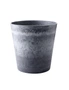SOGA 27cm Weathered Grey Round Resin Plant Flower Pot in Cement Pattern Planter Cachepot for Indoor Home Office, hi-res