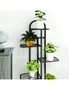 SOGA 2X 6 Tier 7 Pots Black Metal Plant Stand Flowerpot Display Shelf Rack Indoor Home Office Decor, hi-res