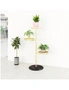 SOGA 2X 3 Tier Gold Round Plant Stand Flowerpot Tray Display Living Room Balcony Metal Decorative Shelf, hi-res