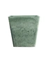 SOGA 27cm Green Grey Square Resin Plant Flower Pot in Cement Pattern Planter Cachepot for Indoor Home Office, hi-res