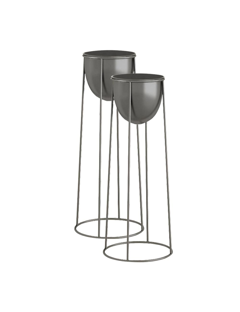 soga-2x-50cm-round-wire-metal-flower-pot-stand-with-black-flowerpot