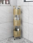 SOGA 3 Tier Bathroom Shelf Multifunctional Storage Display Rack Organiser with wheels, hi-res