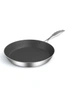 SOGA Stainless Steel Fry Pan 36cm Frying Pan Induction FryPan Non Stick Interior, hi-res