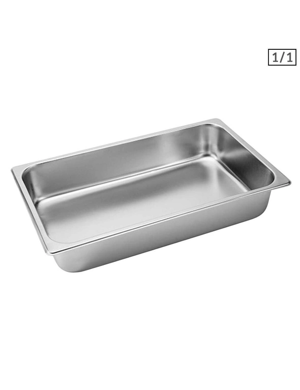 SOGA Gastronorm GN Pan Full Size 1/1 GN Pan 10cm Deep Stainless Steel Tray, hi-res image number null
