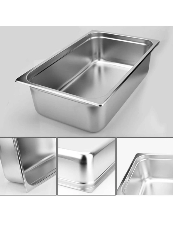 SOGA SS Gastronorm Pan 1/1 15cm Deep Tray 6pack, hi-res image number null