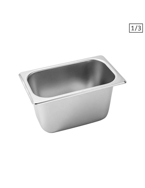 SOGA SS Gastronorm Pan 1/3 15cm Deep Tray, hi-res image number null