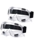 Puredi 2X Clear Protective Eye Glasses Safety Windproof Lab Goggles Eyewear, hi-res