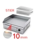 SOGA 2200W Stainless Steel Ribbed Griddle Commercial Grill BBQ Hot Plate 56*48*23cm, hi-res