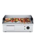 SOGA 2X Electric Stainless Steel Ribbed Griddle Commercial Grill BBQ Hot Plate, hi-res