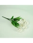 SOGA 10 Bunch Artificial Silk Lilium nanum 6 Heads Flower Fake Bridal Bouquet Table Decor White, hi-res
