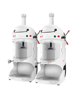 SOGA Commercial Auto Ice Shaver Crusher Machine 350W 2pack