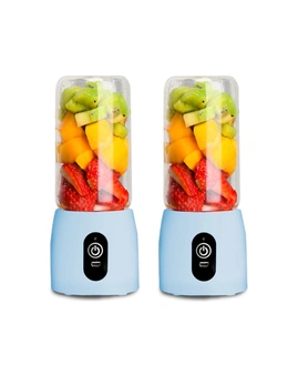 SOGA Portable Mini USB Rechargeable Fruit Mixer 2pack