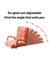 SOGA 4X Foldable Lounge Cushion Adjustable Floor Lazy Recliner Chair with Armrest Orange, hi-res