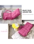 SOGA Foldable Lounge Cushion Adjustable Floor Lazy Recliner Chair with Armrest Pink, hi-res