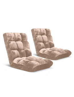 SOGA Floor Recliner Folding Lounge Sofa Futon Couch Folding Chair Cushion Black