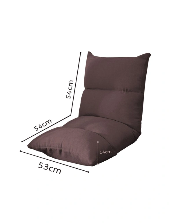 SOGA Lounge Floor Recliner Adjustable Lazy Sofa Bed Folding Game Chair Coffee, hi-res image number null