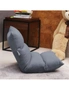 SOGA Lounge Floor Recliner Adjustable Lazy Sofa Bed Folding Game Chair Grey, hi-res