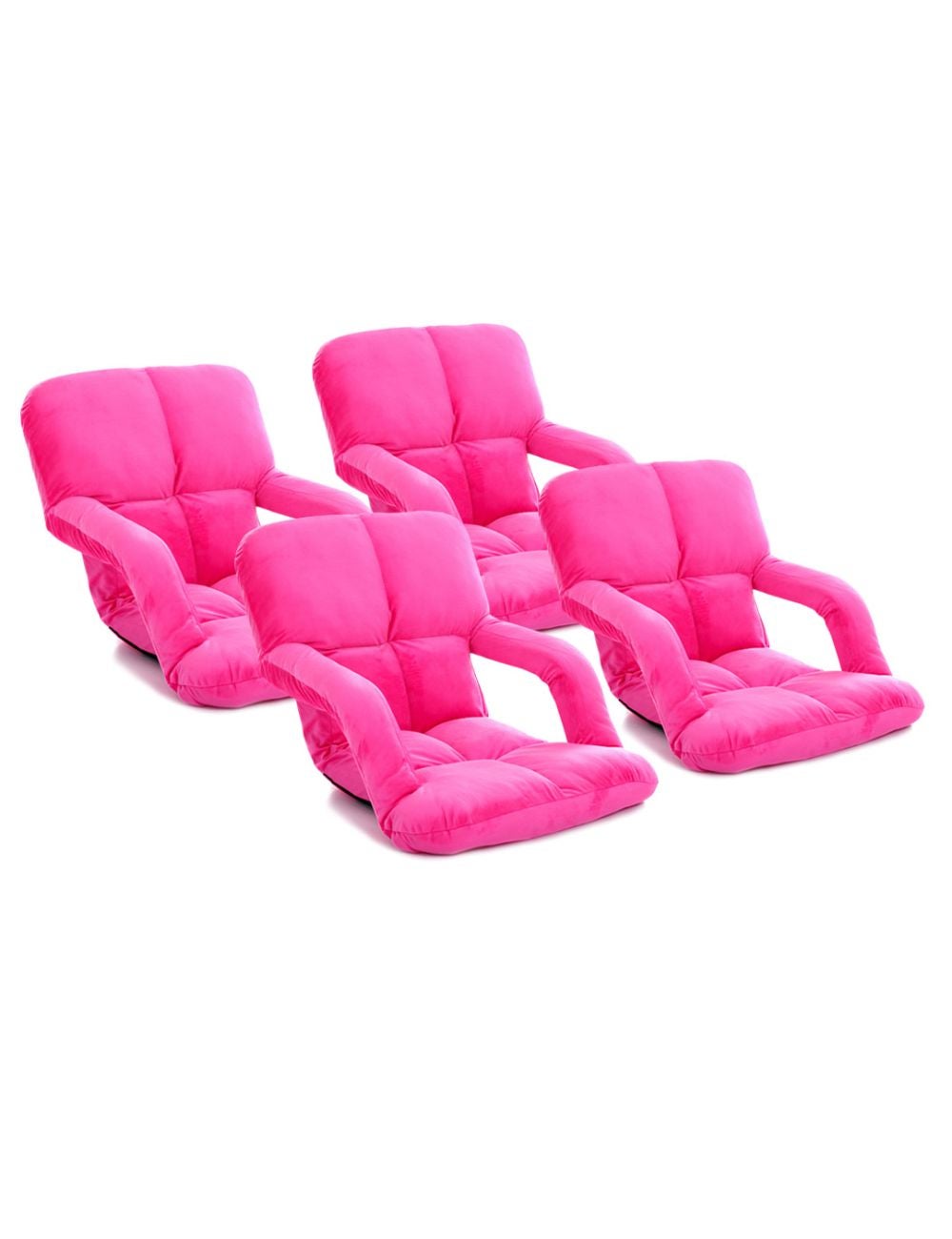 Folding floor massage chair discount lazy sofa with armrests pillow