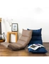 SOGA 2X Foldable Tatami Floor Sofa Bed Meditation Lounge Chair Recliner Lazy Couch Khaki, hi-res