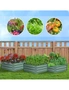SOGA 60cm Hexagon Shape Galvanised Raised Garden Bed Vegetable Herb Flower Outdoor Planter Box, hi-res