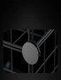 SOGA Black Portable 2 Tier Cube Storage Organiser Foldable DIY Modular Grid Space Saving Shelf, hi-res