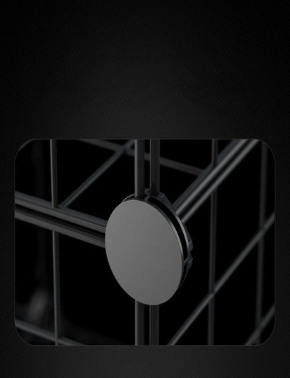 SOGA Black Portable 8-Cube Storage Organiser Foldable DIY Modular Grid Space Saving Shelf, hi-res image number null