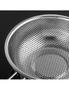 SOGA Stainless Steel Perforated Colander Fine Mesh Net Food Strainer Basket with Handle Skimmer Sieve Set, hi-res