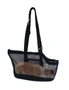 SOGA Black Pet Carrier Bag Breathable Net Mesh Tote Pouch Dog Cat Travel Essentials, hi-res