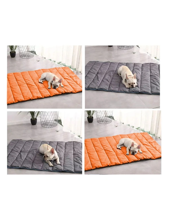 SOGA 2X Grey Camping Pet Mat Waterproof Foldable Sleeping Mattress with Storage Bag Travel Outdoor Essentials, hi-res image number null