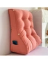 SOGA 60cm Peach Triangular Wedge Lumbar Pillow Headboard Backrest Sofa Bed Cushion Home Decor, hi-res