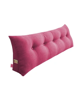 SOGA 100cm Pink Triangular Wedge Bed Pillow Headboard Backrest Bedside Tatami Cushion Home Decor