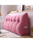 SOGA 2X 100cm Red Triangular Wedge Bed Pillow Headboard Backrest Bedside Tatami Cushion Home Decor, hi-res