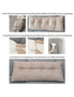 SOGA 100cm Silver Triangular Wedge Bed Pillow Headboard Backrest Bedside Tatami Cushion Home Decor, hi-res