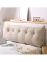 SOGA 120cm Beige Triangular Wedge Bed Pillow Headboard Backrest Bedside Tatami Cushion Home Decor, hi-res