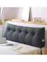 SOGA 4X 180cm Dark Grey Triangular Wedge Bed Pillow Headboard Backrest Bedside Tatami Cushion Home Decor, hi-res