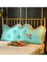 SOGA 4X 120cm Light Blue Princess Bed Pillow Headboard Backrest Bedside Tatami Sofa Cushion with Ruffle Lace Home Decor, hi-res